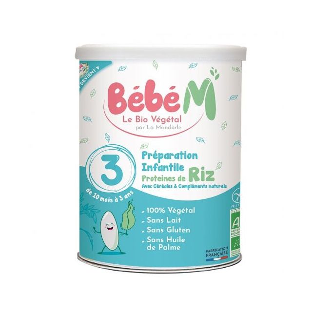  3760030723313_50 Formula 3 cereale cu proteine vegetale bio pentru bebelusi incepand de la 10 luni 800g Bebe Mandorle 